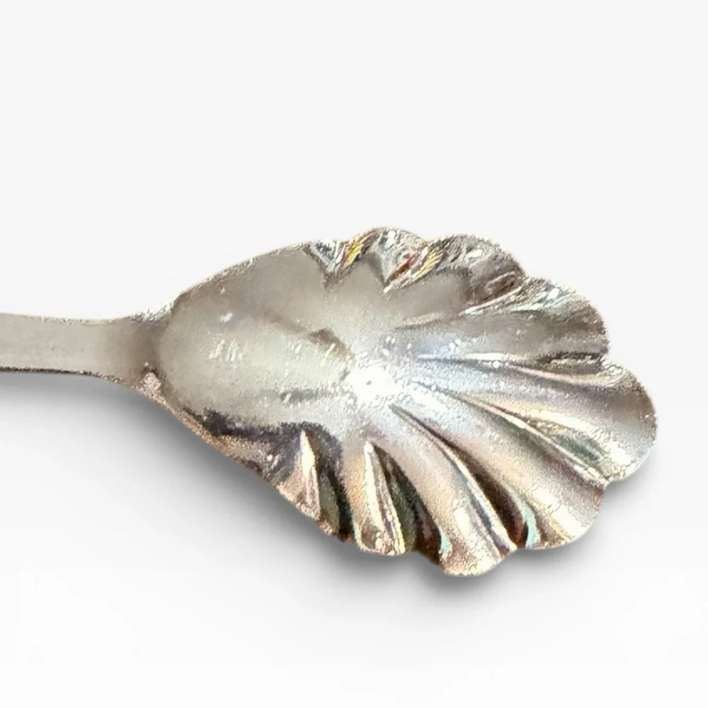 Vintage Route US 66 Souvenir Collector Spoon‎ Silver Tone Shell Bowl Americana